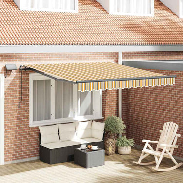 Vidaxl inklapbaar zonnescherm multikleur 350 x 250 cm stof