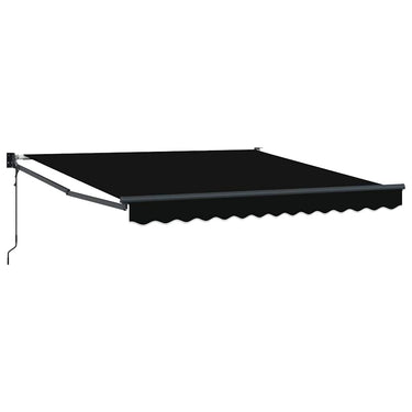 Vidaxl inklapbaar zonnescherm zwart 350 x 250 cm