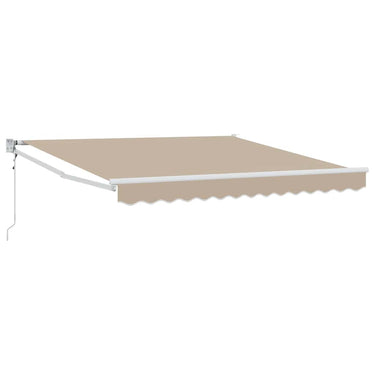 Vidaxl inklapbaar zonnescherm beige 350 x 250 cm