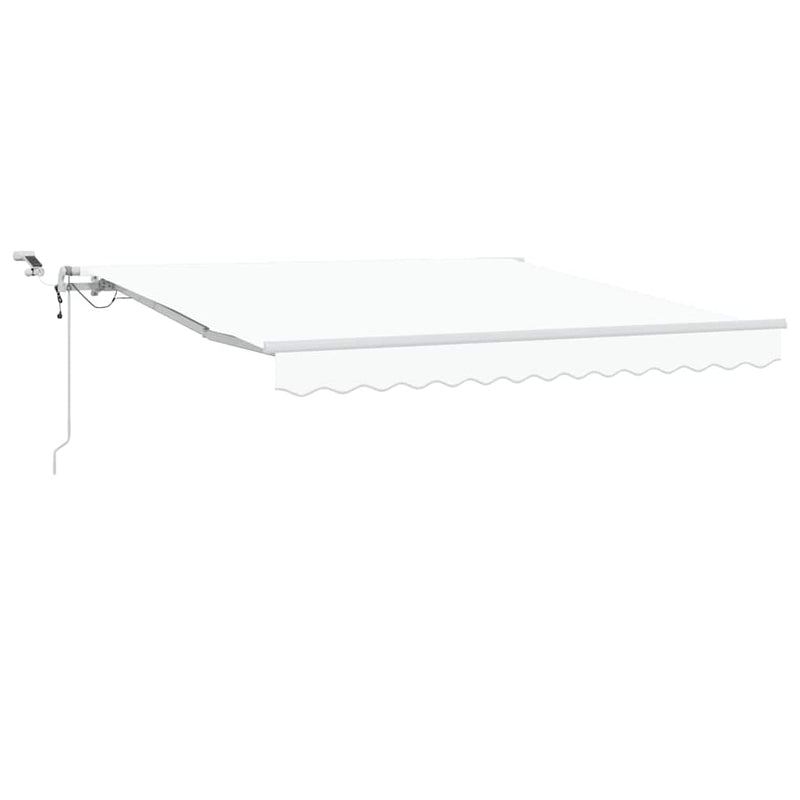Load image into Gallery viewer, Vidaxl inklapbaar zonnescherm wit 350 x 250 cm polyester en metaal
