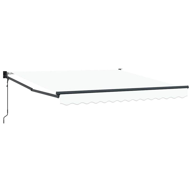 Load image into Gallery viewer, Vidaxl inklapbaar zonnescherm wit 350 x 250 cm polyester en aluminium
