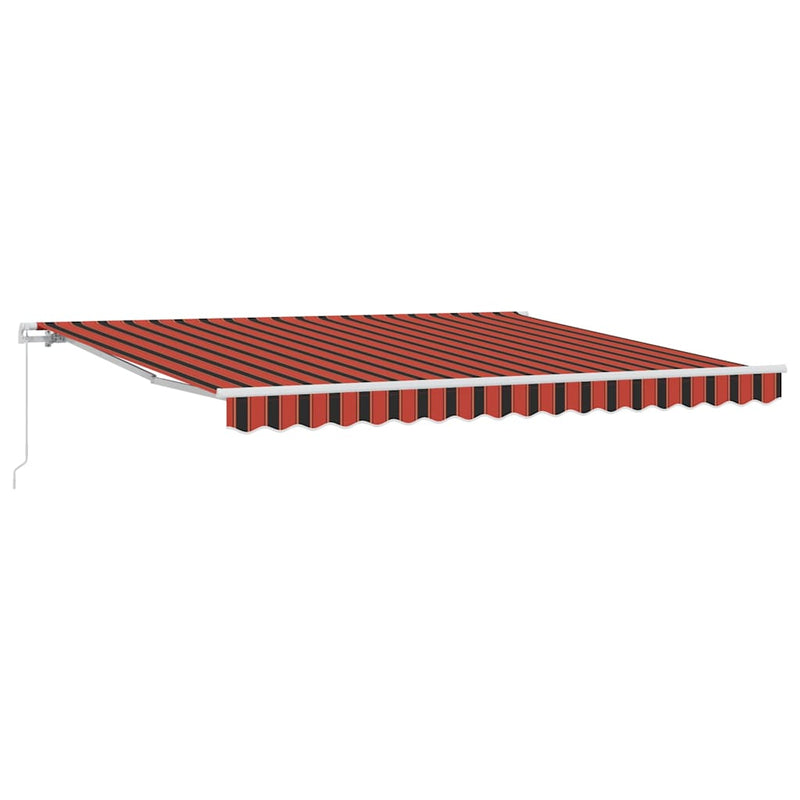 Load image into Gallery viewer, Vidaxl inklapbaar zonnescherm oranje en bruin 400 × 300 cm

