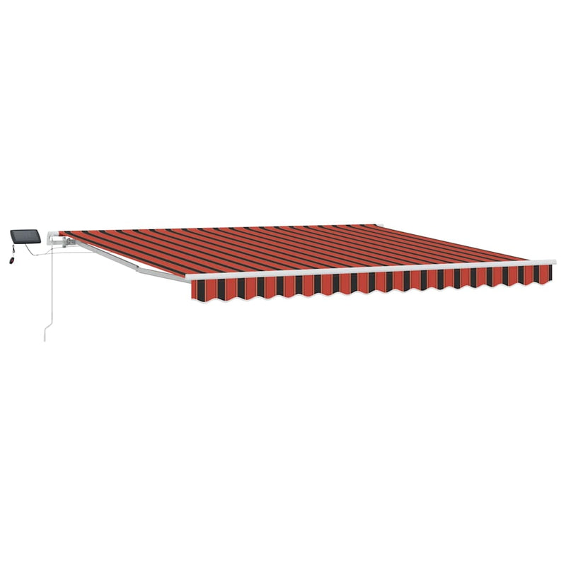Load image into Gallery viewer, Vidaxl inklapbaar zonnescherm oranje en bruin 400 × 300 cm
