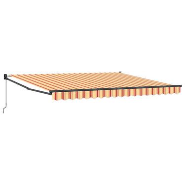 Vidaxl inklapbaar zonnescherm geel en oranje 400 × 300 cm