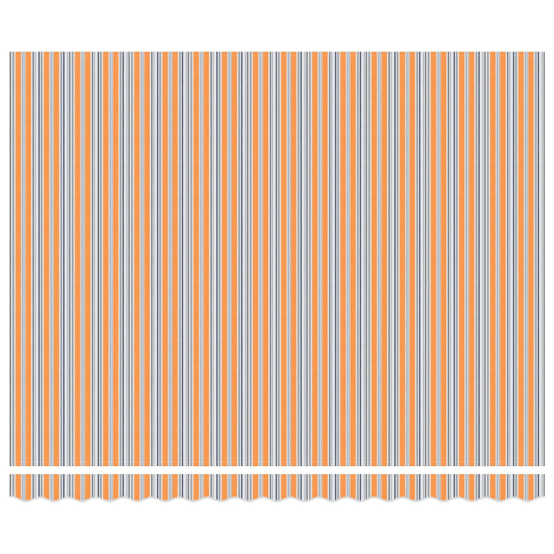 Load image into Gallery viewer, Vidaxl inklapbaar zonnescherm blauw en oranje 400 × 300 cm
