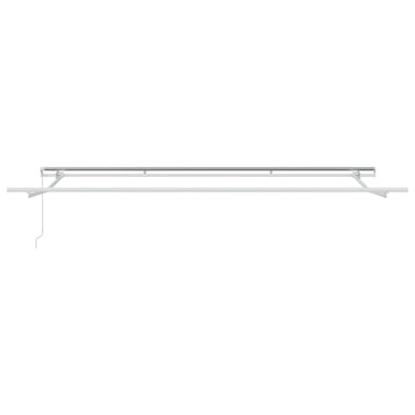 Vidaxl inklapbaar zonnescherm wit 400 × 300 cm polyester en aluminium