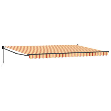 Vidaxl markies geel en oranje 500 x 300 x 165 cm polyester en metaal