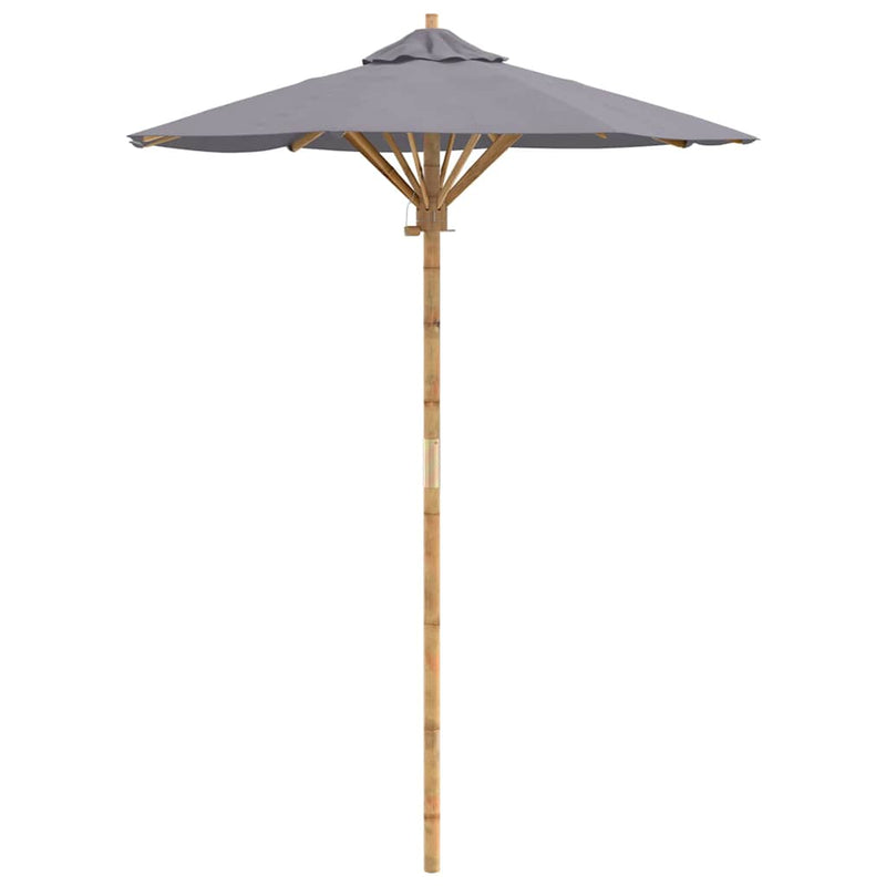 Load image into Gallery viewer, Vidaxl tuinparasol donkergrijs ø 270 x 260 cm bamboe
