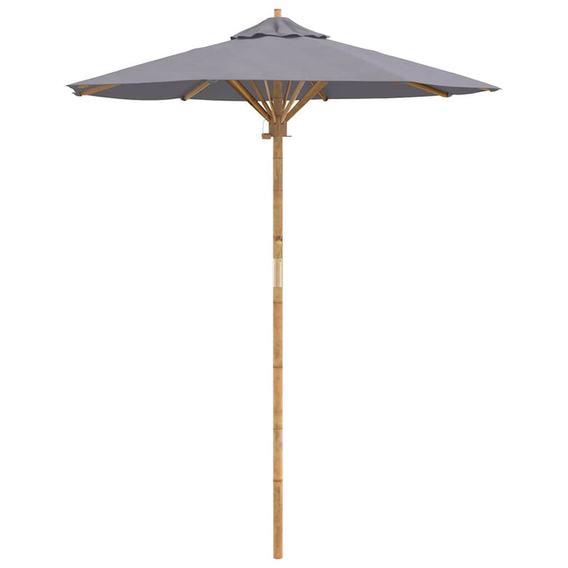 Load image into Gallery viewer, Vidaxl tuinparasol donkergrijs ø 270 x 260 cm bamboe
