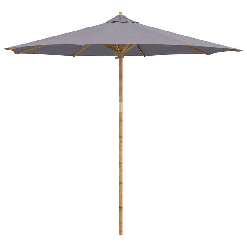 Load image into Gallery viewer, Vidaxl tuinparasol donkergrijs ø 270 x 260 cm bamboe
