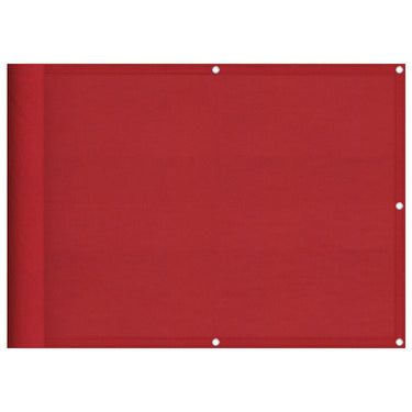 Vidaxl balkonscherm rood 75x1000 cm 100% polyester oxford