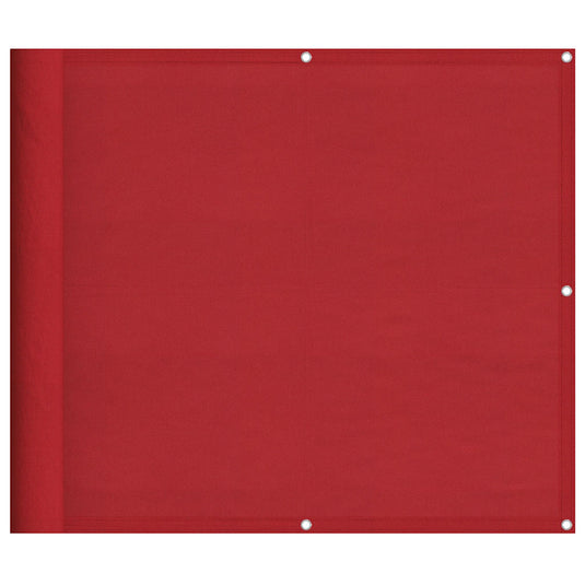 Vidaxl balkonscherm rood 90x800 cm 100% polyester oxford