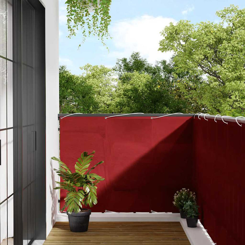 Load image into Gallery viewer, Vidaxl balkonscherm rood 120x800 cm 100% polyester oxford
