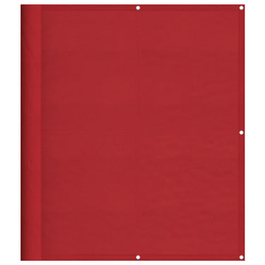 Vidaxl balkonscherm rood 120x1000 cm 100% polyester oxford