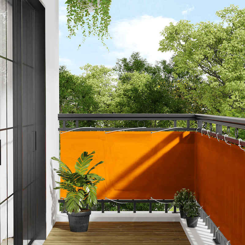 Load image into Gallery viewer, Vidaxl balkonscherm oranje 75x800 cm 100% polyester oxford
