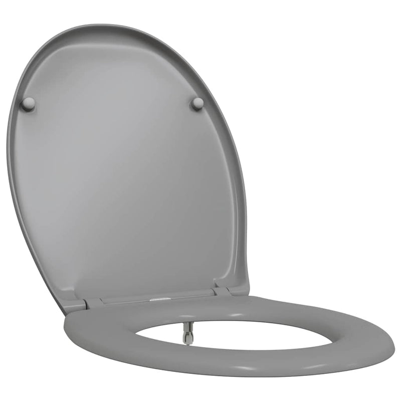 Load image into Gallery viewer, Vidaxl toiletzitting grijs 47 x 37 x 4 cm duroplast
