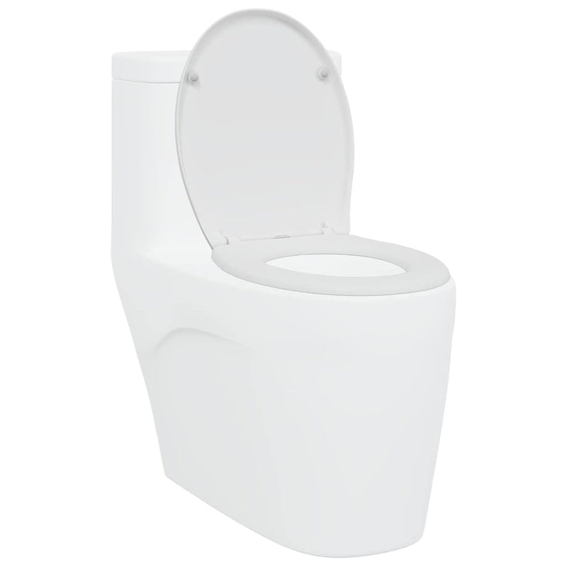Load image into Gallery viewer, Vidaxl toiletzitting wit 47 x 37 x 4 cm duroplast
