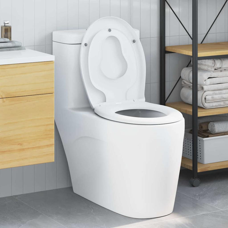 Load image into Gallery viewer, Vidaxl toiletzitting wit 47 x 37 x 4 cm duroplast
