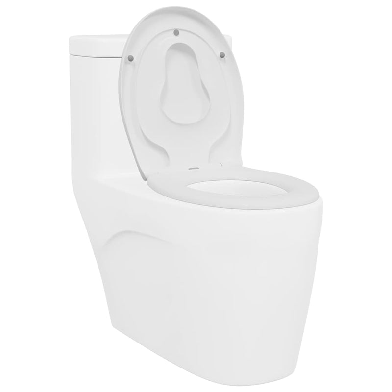 Load image into Gallery viewer, Vidaxl toiletzitting wit 47 x 37 x 4 cm duroplast
