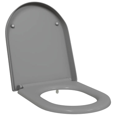 Vidaxl toiletzitting grijs 49 x 36 x 4 cm duroplast