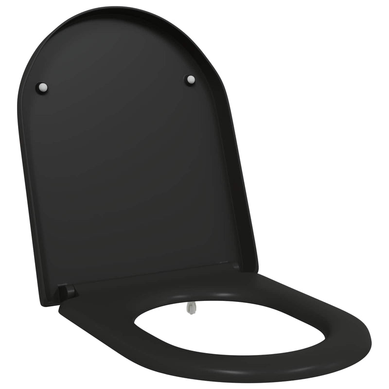 Load image into Gallery viewer, Vidaxl toiletzitting zwart 49 x 36 x 4 cm duroplast

