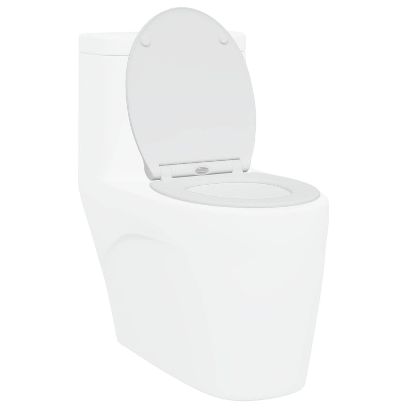 Load image into Gallery viewer, Vidaxl toiletzitting wit 47 x 37,5 x 3,8 cm duroplast
