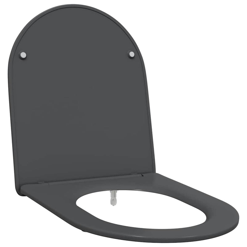 Load image into Gallery viewer, Vidaxl toiletzitting antraciet 47 x 36 x 3,4 cm duroplast
