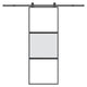 Vidaxl schuifdeur met beslag 76x205 cm gehard glas en aluminium