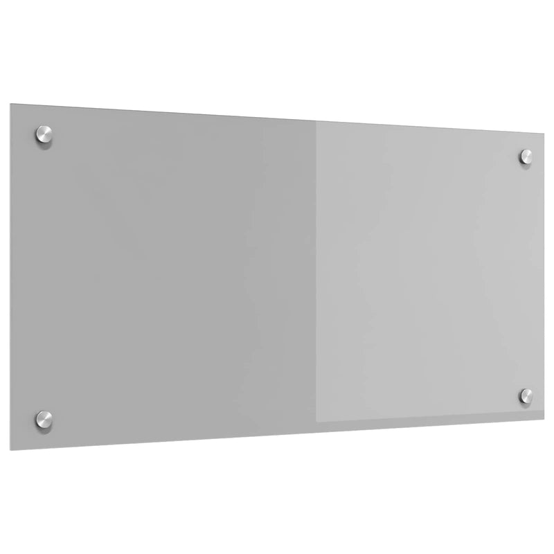 Load image into Gallery viewer, Vidaxl keuken spatscherm lichtgrijs 80 x 40 cm gehard glas
