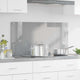 Vidaxl keuken spatscherm lichtgrijs 100 x 50 cm gehard glas
