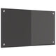 Vidaxl keuken spatscherm donkergrijs 70 x 40 cm gehard glas