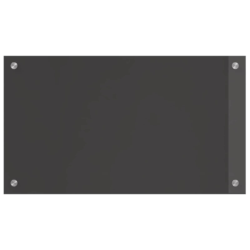Load image into Gallery viewer, Vidaxl keuken spatscherm donkergrijs 70 x 40 cm gehard glas

