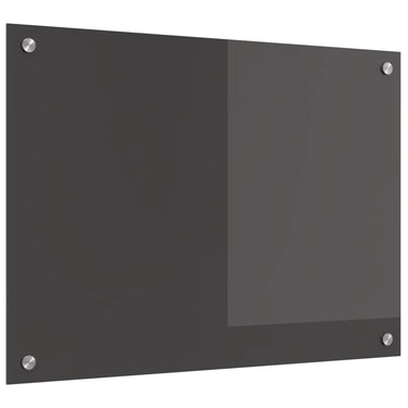 Vidaxl keuken spatscherm donkergrijs 70 x 50 cm gehard glas