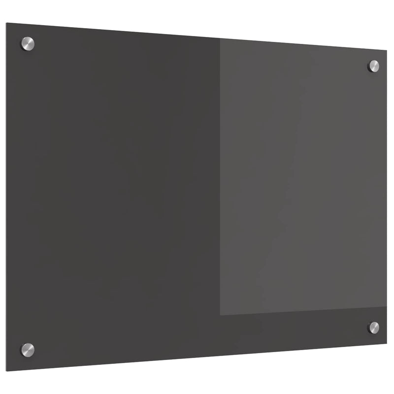 Load image into Gallery viewer, Vidaxl keuken spatscherm donkergrijs 70 x 50 cm gehard glas
