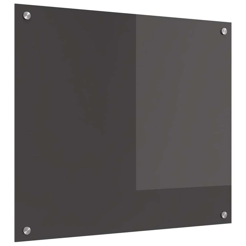 Load image into Gallery viewer, Vidaxl keuken spatscherm donkergrijs 70 x 60 cm gehard glas
