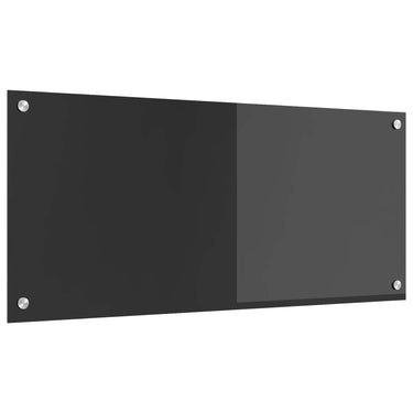 Vidaxl keuken spatscherm donkergrijs 90 x 40 cm gehard glas