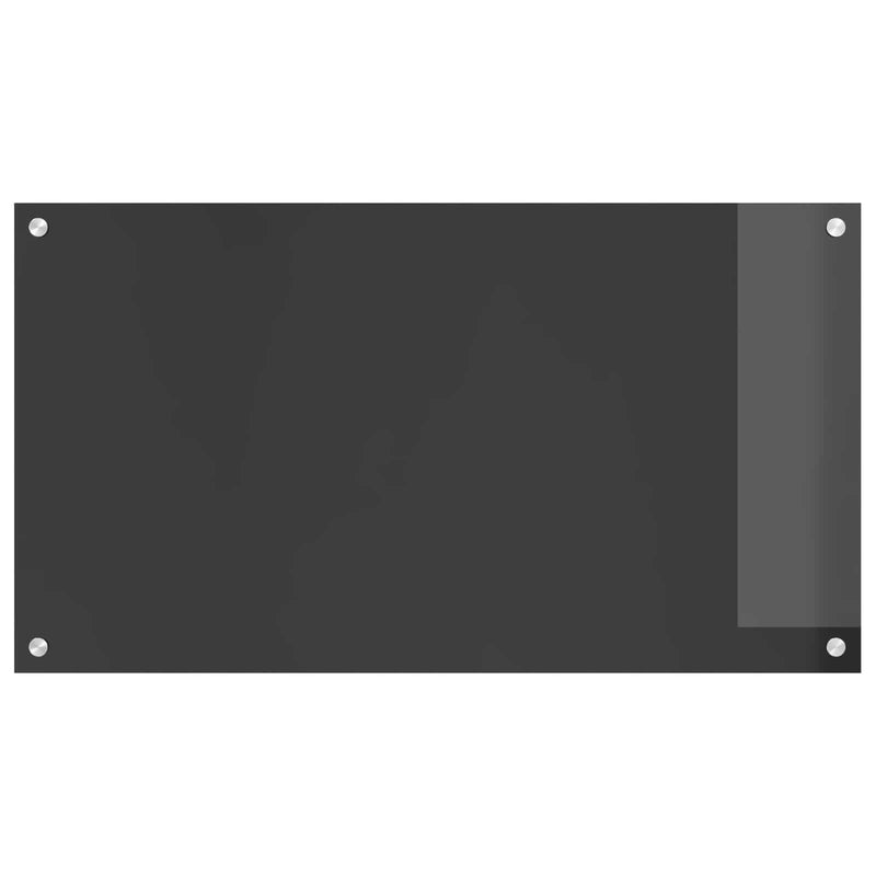 Load image into Gallery viewer, Vidaxl keuken spatscherm donkergrijs 90 x 50 cm gehard glas
