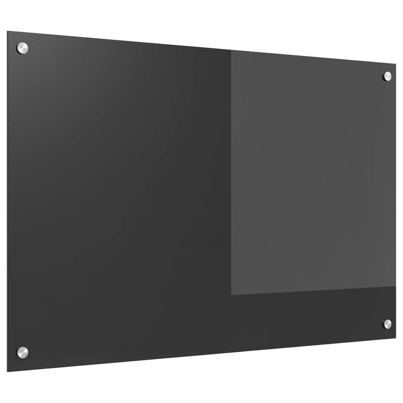 Load image into Gallery viewer, Vidaxl keuken spatscherm donkergrijs 90 x 60 cm gehard glas
