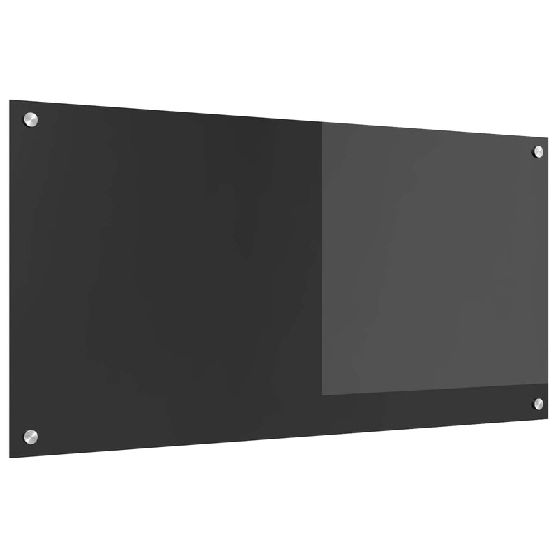 Load image into Gallery viewer, Vidaxl keuken spatscherm donkergrijs 100 x 50 cm gehard glas
