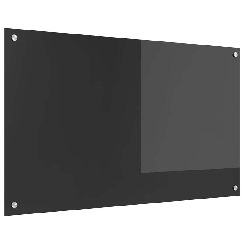 Load image into Gallery viewer, Vidaxl keuken spatscherm donkergrijs 100 x 60 cm gehard glas
