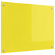 Vidaxl keuken spatscherm geel 80 x 60 cm gehard glas
