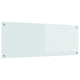 Vidaxl keuken spatscherm wit 110 x 40 cm gehard glas