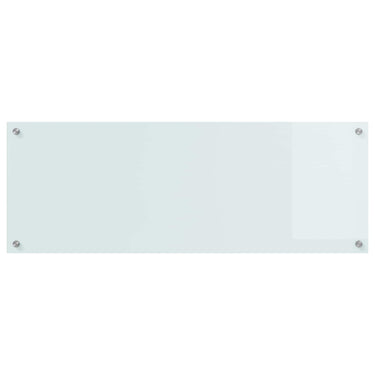 Vidaxl keuken spatscherm wit 110 x 40 cm gehard glas