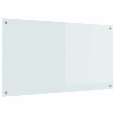 Vidaxl keuken spatscherm wit 110 x 60 cm gehard glas