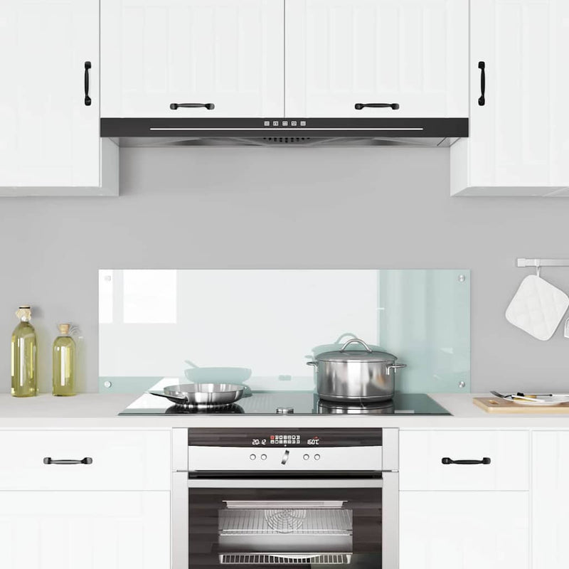 Load image into Gallery viewer, Vidaxl keuken spatscherm wit 120 x 40 cm gehard glas
