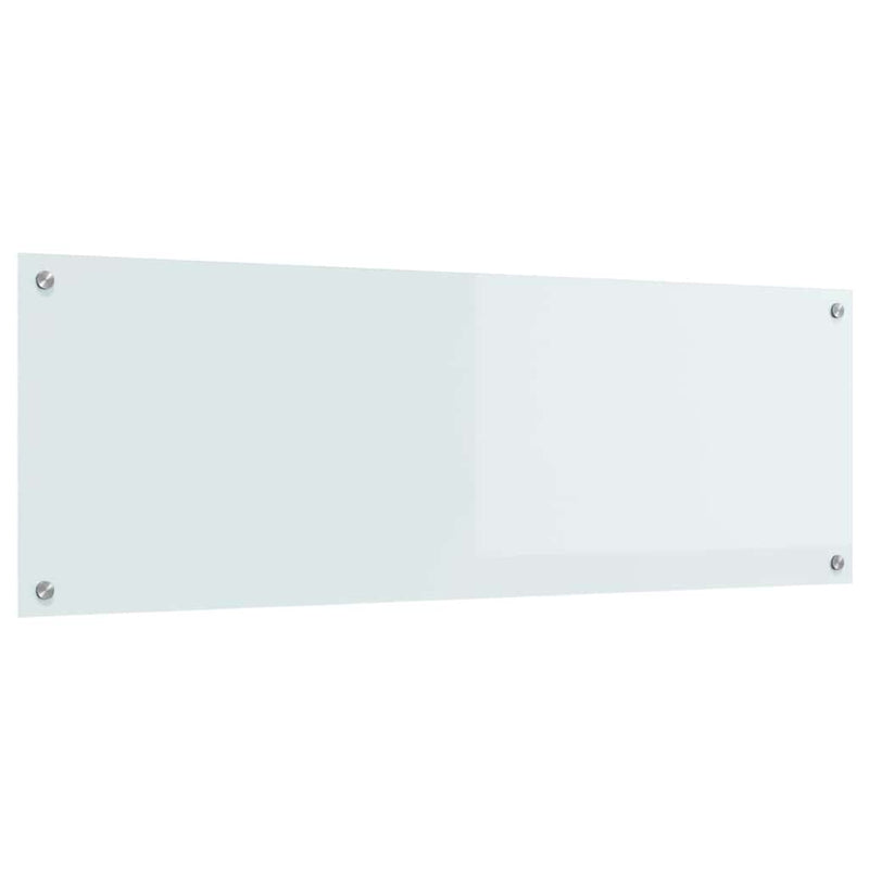 Load image into Gallery viewer, Vidaxl keuken spatscherm wit 120 x 40 cm gehard glas
