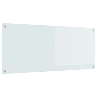 Vidaxl keuken spatscherm wit 120 x 50 cm gehard glas