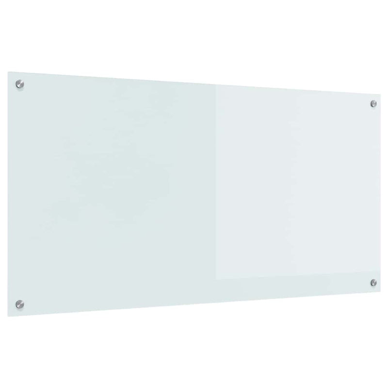 Load image into Gallery viewer, Vidaxl keuken spatscherm wit 120 x 60 cm gehard glas

