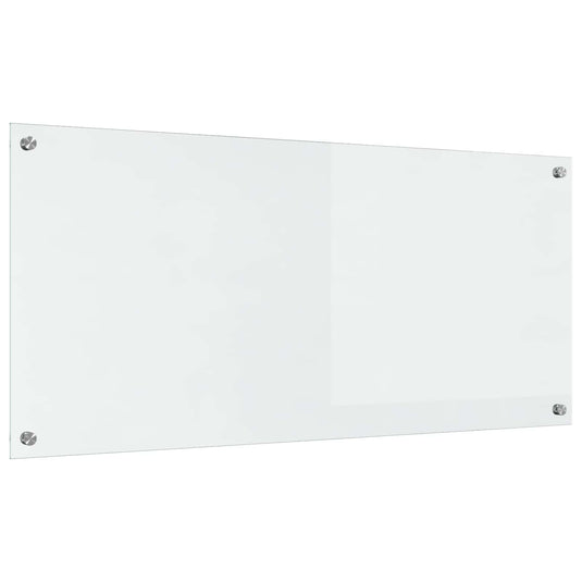 Vidaxl keuken spatscherm doorzichtig 110 x 50 cm gehard glas