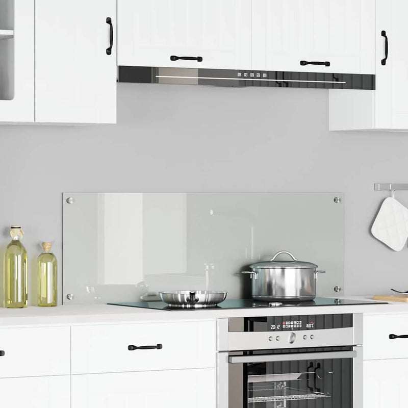 Load image into Gallery viewer, Vidaxl keuken spatscherm doorzichtig 120 x 40 cm gehard glas
